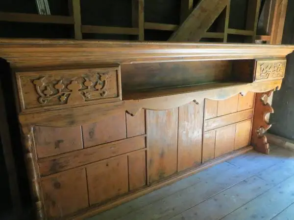 Wooden King Headboard and Frame