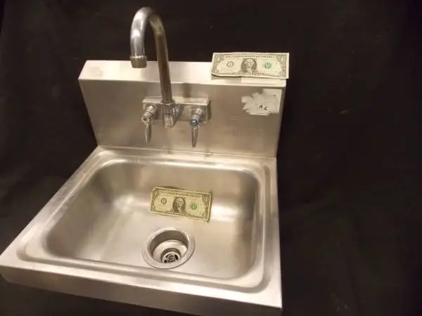 Hand Sink 14x10x5 Wall Mount Stainless Garage Work Shop Farm Barn