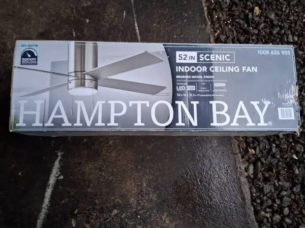 2, New in box, 52 inch ceiling fans