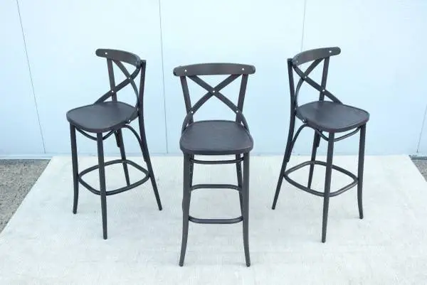 Traditional Michael Thonet for TON Bentwood 150 Barstools New Set of 3
