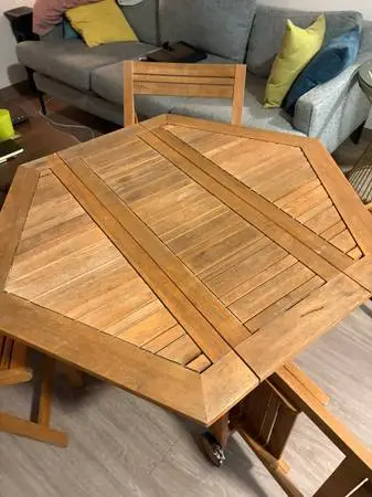Collapsible Patio Set - Almost New