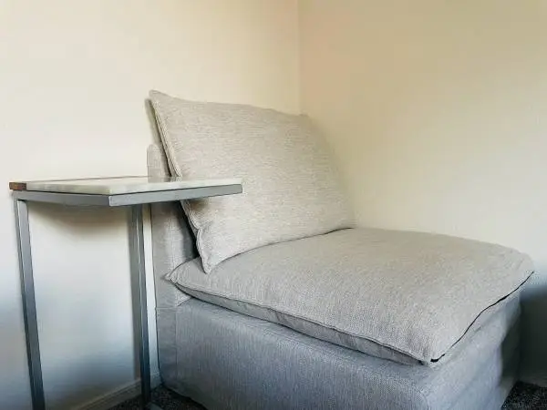 Free Delivery-Brand New Intuition Decor New corner sofa & Marbel Table