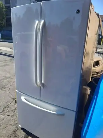 GE white french door