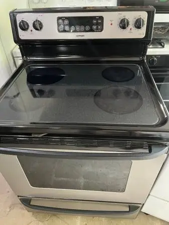 electric stainless  Glass top Stove