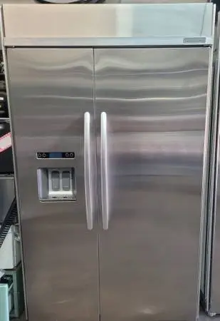 KitchenAid 48 built in refrigerator, water and ice.