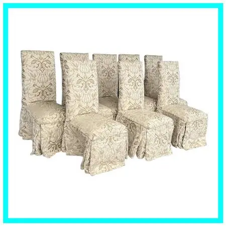 Sunrise Home Slipper Style Dining Side Chairs, Set Of Eight