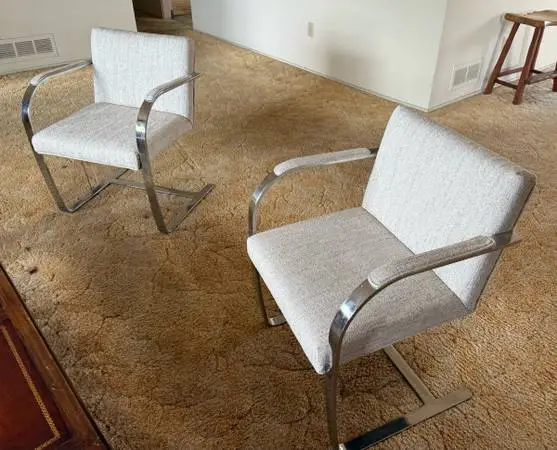 Pair of  mid century modern chairs - one price for both