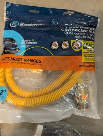 Gas range connect kit