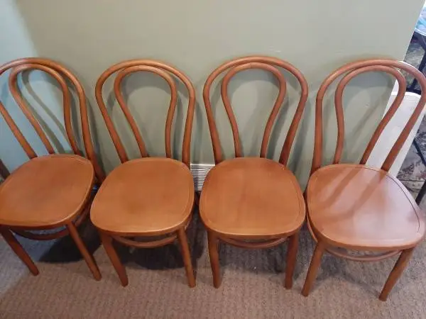 Chairs 4-Brand New walnut dinning.