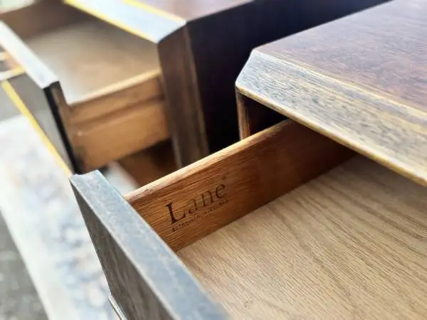 Restored Vintage Lane Furniture Mid-Century MCM Nightstands — Pair