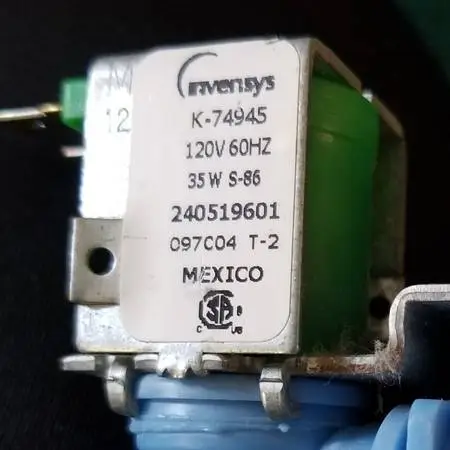 USED Frigidaire Ice Maker Water Inlet Valve