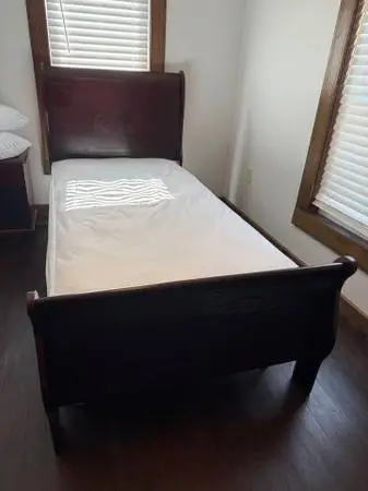 Twin bed from 2nd home does not include mattress