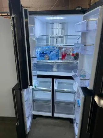 Huge sale today nice Refurbished Fridge washer stackable free warranty