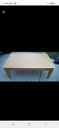 /*/*/*/* BLOND WOOD COFFEE TABLE *\*\*\*\