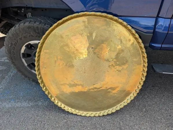 Afghanistan 41 brass plate