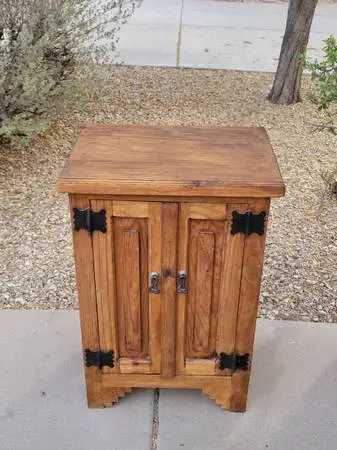 Pine table stand end table nightstand entry
