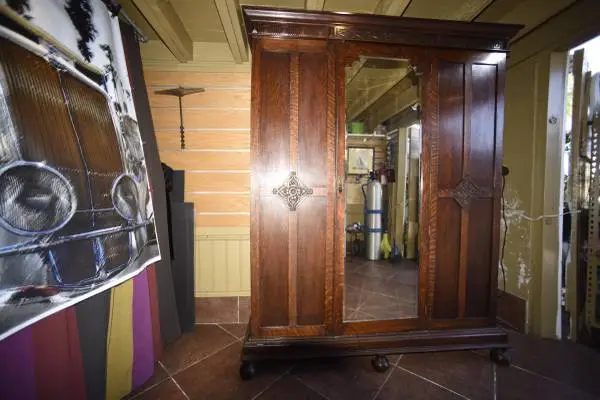 Rare antique Mission Armoire style cabinet