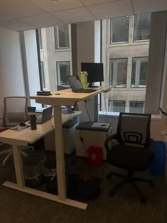 Electric Adjustable White Desk