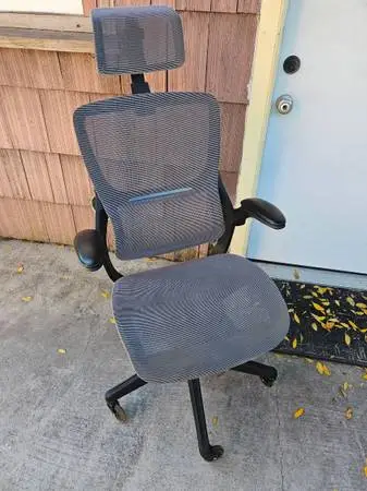 X XISHE Ergonomic Adjustable Height Mesh Computer Gaming Chair Gray