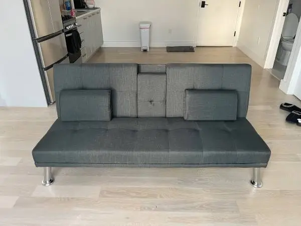 Sofa Bed with Cup Holder Convertible Futon Couch