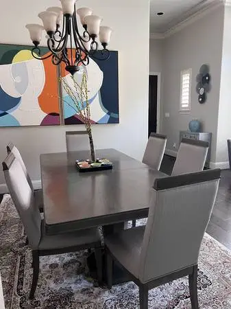 7-Piece Modern Luxury Dining Table & Chairs Set