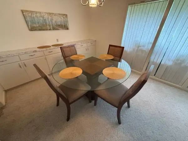 5 Feet Diameter Glass Table Dining Room