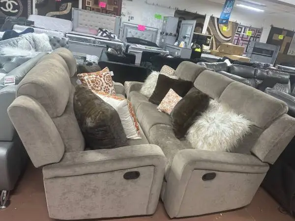 VELVET SOFA & LOVE SEAT - NEED IT GONE