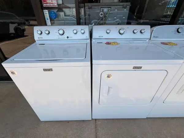 Used White MayTag Washer and Dryer Toploader