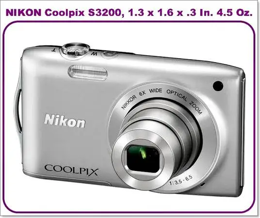 Camera ~ Nikon COOLPIX S3200 16MP 6x Zoom 2.7 Screen
