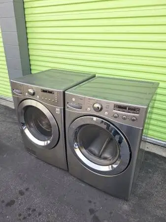 Stainless Steel Washer And Dryer Set Lg