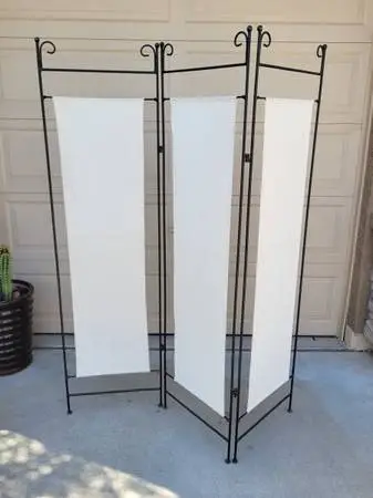 Wrought iron room divider screen