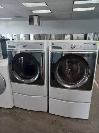 KENMORE elite White Washer and Dryer Set