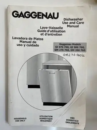 Gaggenau dishwasher parts for sale