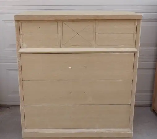 Bare Furniture: OAK Mid-Century 4 drawer Chest
