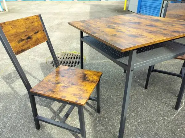 super functional dinette table and 2 chairs