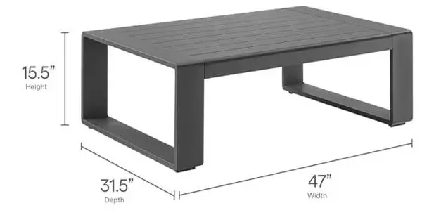 Aluminum outdoor table