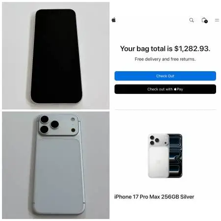 iPhone 17 Pro Max 256GB Silver for Verizon and Verizon Prepaid