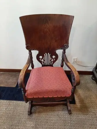 Rocking chair by A.H.Schram coil spring.