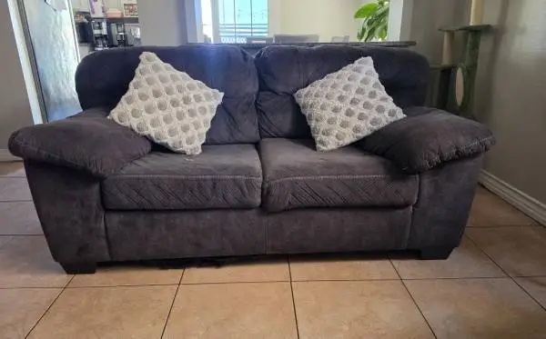 Gray sofas
