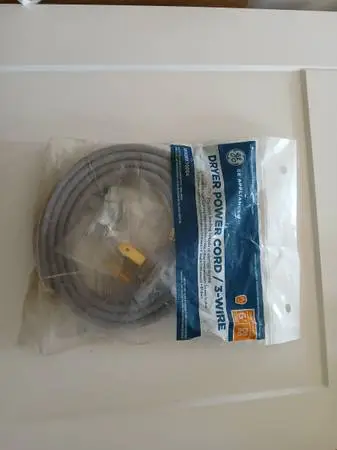 New 3 Wire 30 Amp Dryer Cord