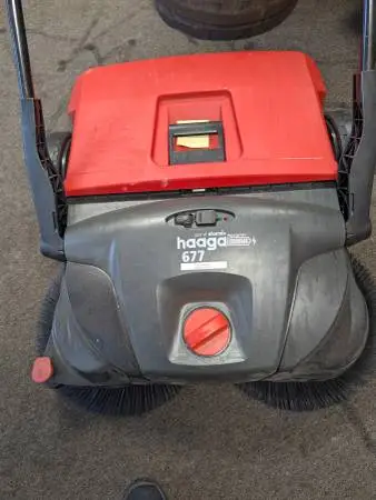 Like New: Haaga 677 Accu Power 31 Commercial Sweeper (Used 3 Times)