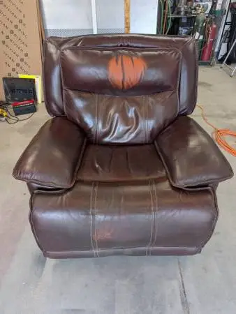 Leather Power Recliner - Great Shape:  $250.00 OBO