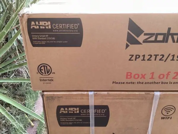 New in box 12000 mini-split a/c heat unit 220 volt