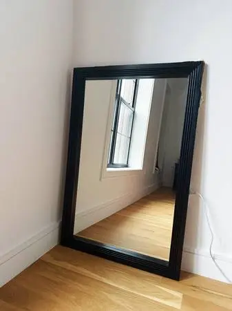 Large Beveled framed mirror