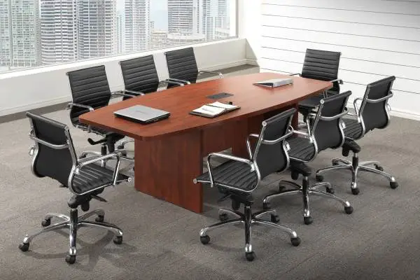 *9 colors NEW in Box 8ft Boat Shaped Conference Table w/ power option
