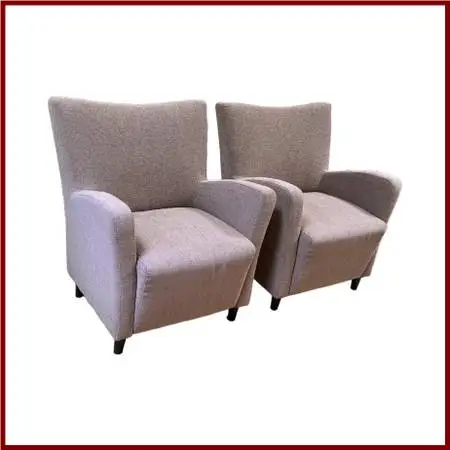 Dania Furniture Kendra Purple Upholstered Accent Chairs – Pair
