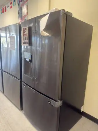 LG 28 cu. ft. 3-Door French Door Refrigerator in Black Stainless Steel - $1,359