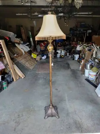 Vintage classic brass floor lamp