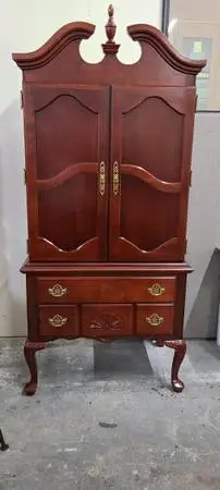 Queen Anne TV Armoire