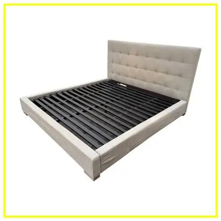 King Size Restoration Hardware Modena Tufted Platform Bed Frame